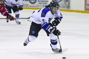 UOIT Ridgebacks women's hockey captain Jill Morillo, 2011-2012 OUA first-team all-star.