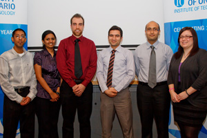 From left: Lokendra Romotar, Krupa Kuriakose, Kevin Stemmler, Aras Azimipanah, Sayyed Ali Hosseini, Meagan O'Neill.