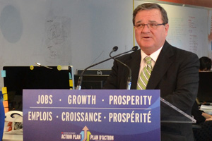 The Honourable Jim Flaherty, Federal Finance Minister and Whitby-Oshawa MP.