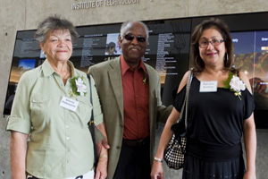 From left: Gloria Osbourne, Grant Morris and Patricia Sammy representing the Caribbean Friendship Event at UOIT’s Donor Wall unveiling event.
