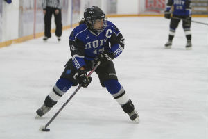 Jill Morillo, a right winger and captain of the Ridgebacks women's hockey team, is a fifth-year Nuclear Engineering and Management student at UOIT.