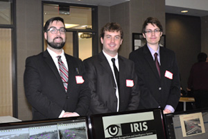 From left: Daniel Smullen, Joseph Heron and Jonathan Gillett took first place in the Electrical, Computer and Software Engineering Capstone Design Competition. 