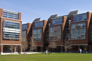 UOIT's Business and IT Building (left) and Science Building (right) at the north Oshawa location.