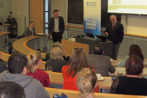 UOIT welcomed Dr. Giesy, Professor and Canada Research Chair in Environmental Toxicology at the University of Saskatchewan, as the featured speaker for the 2014 Romanowski Lecture Series.