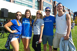 Great weather helped welcome back alumni to Homecoming events (Polonsky Commons, September 27, 2014) 