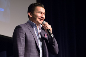 Wab Kinew, Associate Vice-President of Indigenous Relations at the University of Winnipeg, and reporter and host for CBC Radio One Winnipeg.