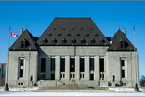 Supreme Court of Canada, Ottawa. Below right: Dr. Carla Cesaroni, Associate Professor and Assistant Dean (Graduate Studies), Ontario Tech University Faculty of Social Science and Humanities.