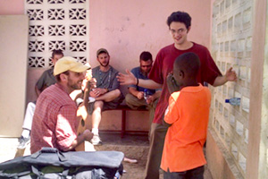 Chris Wilkinson, UOIT graduate, working in Haiti
