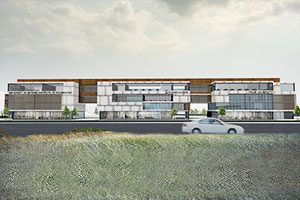 Artist rendering of proposed Centre for Integrated Health and Community Studies