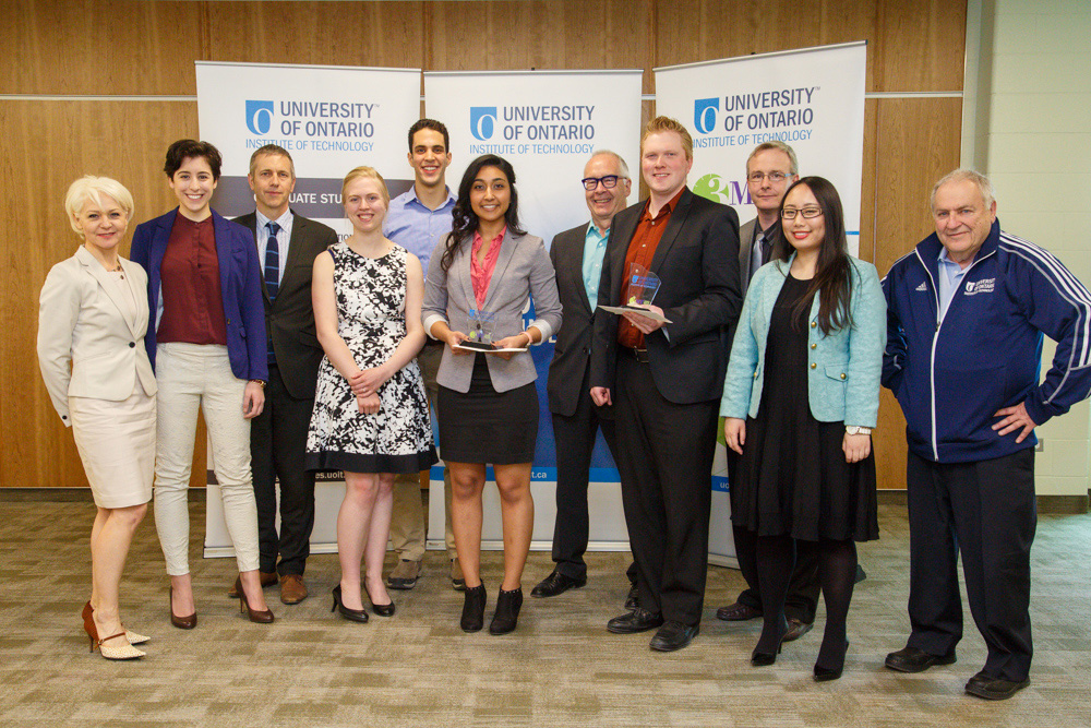 2015 UOIT 3MT finalists, judges and organizers