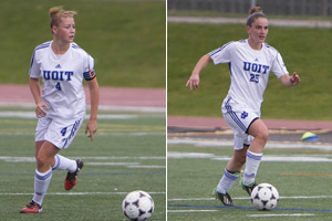 From left: UOIT's Kylie Bordeleau and Katherine Koehler-Grassau.