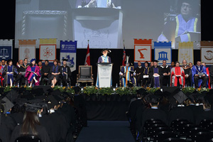 Convocation ceremony at the General Motors Centre in Oshawa, June 2014.