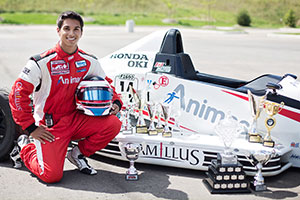 Chase Pelletier, who will enter his second year of Automotive Engineering studies in the fall, says UOIT was the perfect fit for his motorsports endeavours.