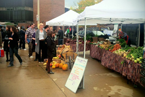 Stop by the Campus Market to check out a variety of food items from local vendors.