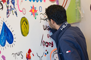 Students expressed themselves through paint on canvas at the Mental Health Awareness Fair held at the north Oshawa location.