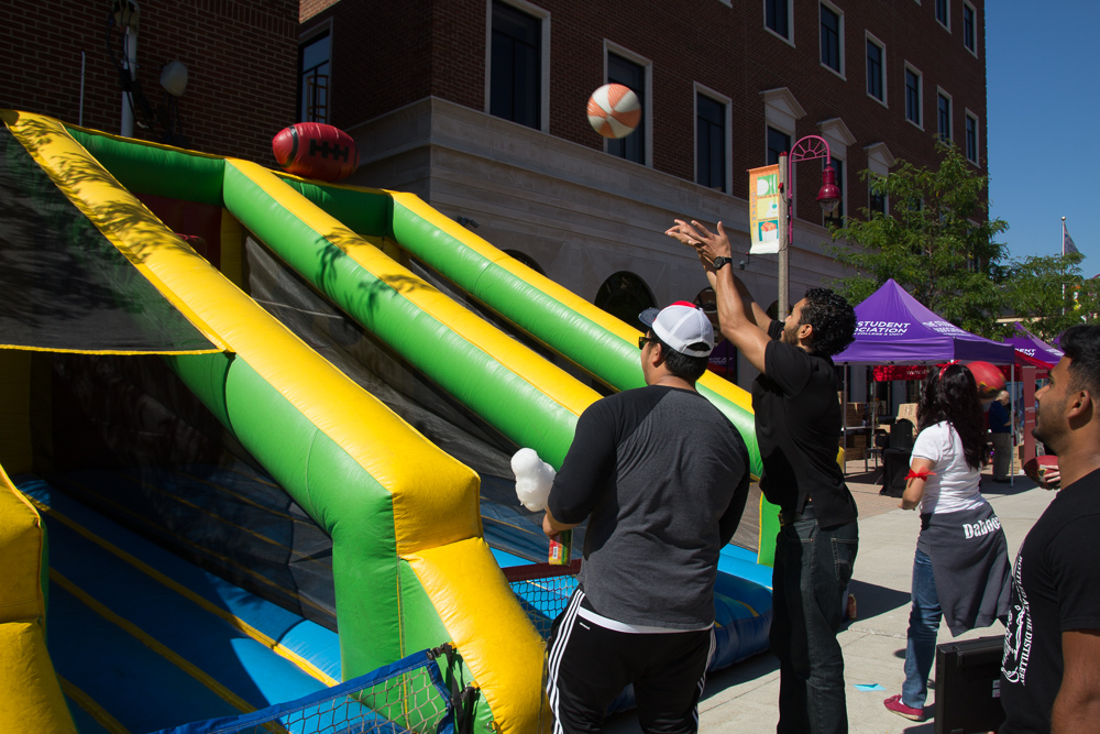 Students enjoyed carnival games and activities at the SSHSS Orientation Fair.