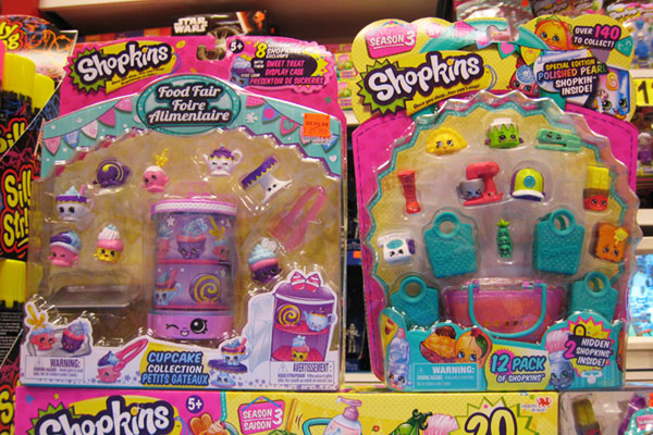 Retail package of Shopkins.