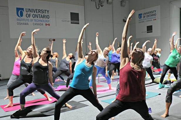 Climatic yoga class in the ACE Climatic Wind Tunnel (November 16, 2015).