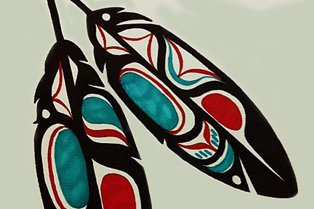 Haida eagle feathers (image courtesy of Mammomax7432 @DeviantART).