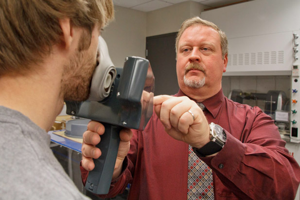 Ed Waller, PhD, Professor, Faculty of Energy Systems and Nuclear Science (right) is among the UOIT researchers receiving new Discovery Grants from the Natural Sciences and Engineering Research Council of Canada.  