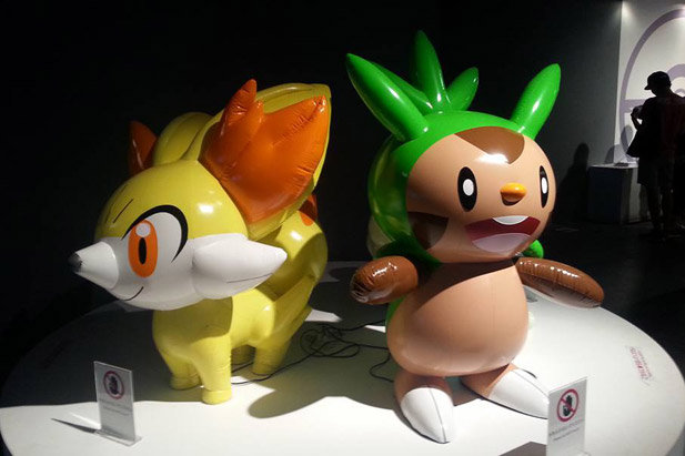 Inflatables on display at the Pokémon Lab Exhibition, held at Miraikan, Japan's National Museum of Emerging Science and Innovation. Decimal Lab students visited the exhibition in October 2015.