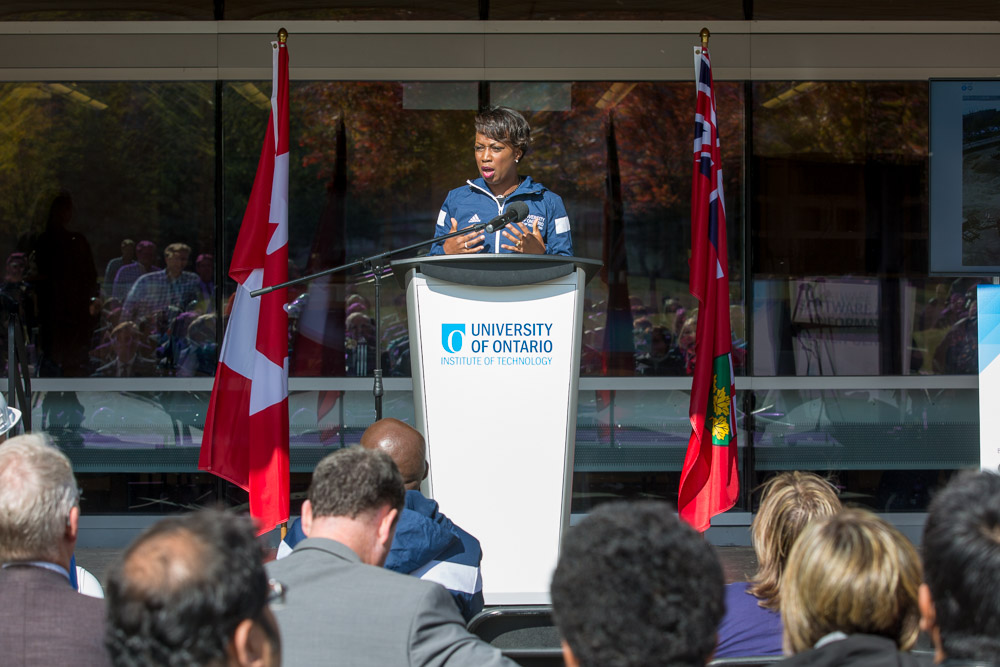 Celina Caesar-Chavannes, Whitby MP, speaks at SIRC investment announcement