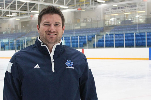 Paul Ranger, Assistant Coach, Ridgebacks men's hockey team, at the Campus Ice Centre.