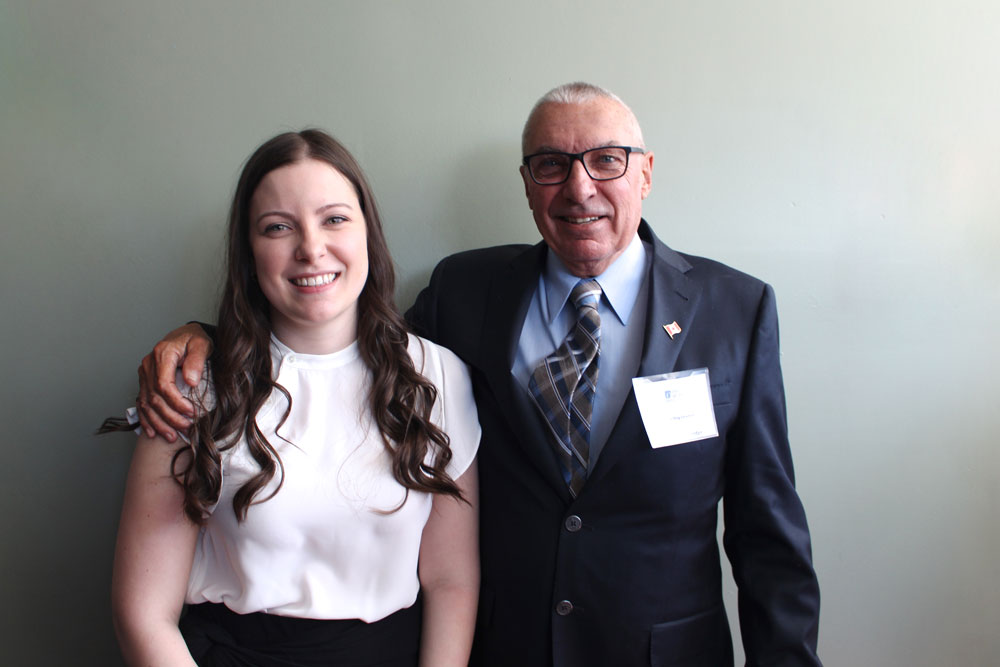 From left: Diana McCormick (Mechanical Engineering) with her father Joseph Robert McCormick (University of Waterloo Mechanical Engineering graduate).