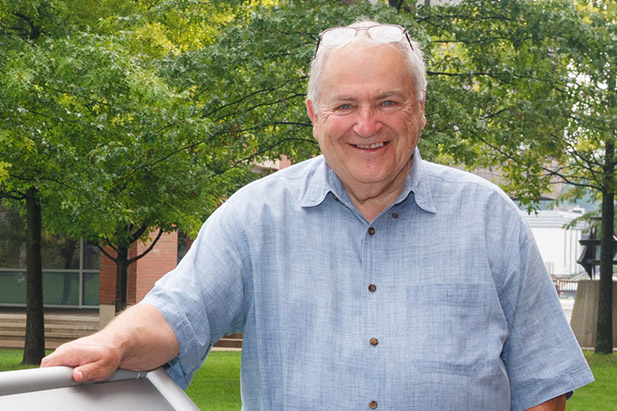 Founding President Gary Polonsky is the inaugural recipient of the City of Oshawa's E.P. Taylor/Windfields Farm Champion Award.