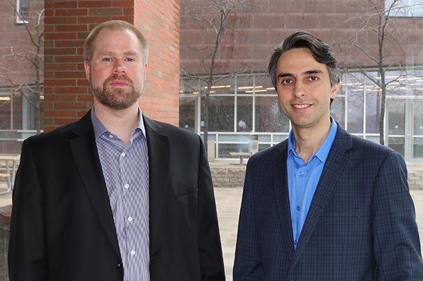 From left: Hendrick de Haan, PhD and Yuri Bolshan, PhD are recipients of the Ministry of Research, Innovation and Science's Early Researcher Awards. 