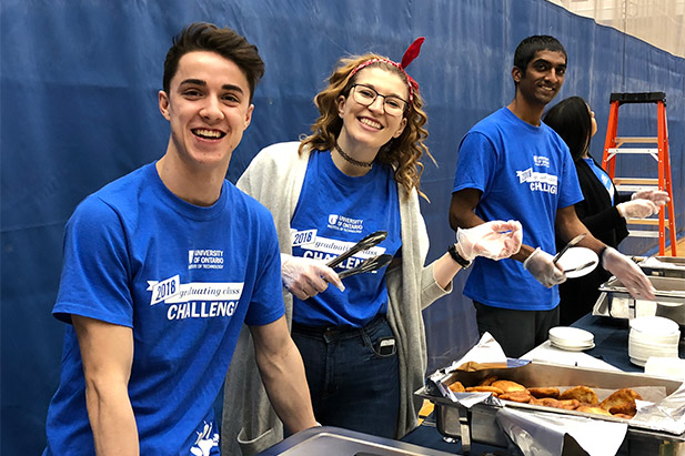Volunteers helped out at the 2018 Graduating Class Challenge in January.