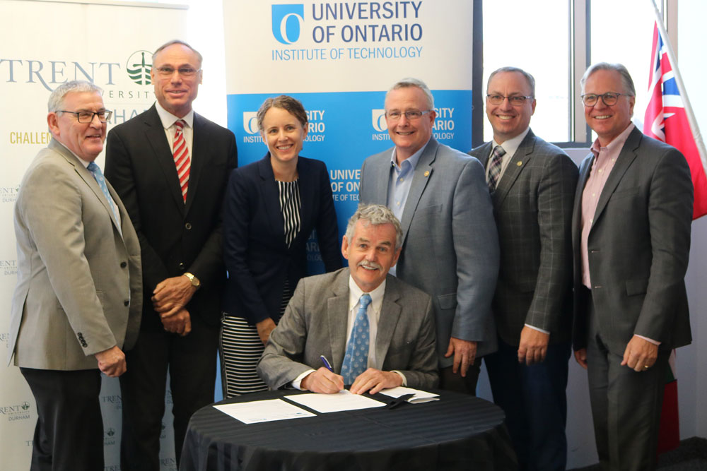 During the Hub opening, Trent University Durham Greater Toronto Area officially joined TeachingCity through the signing of a Memorandum of Understanding.