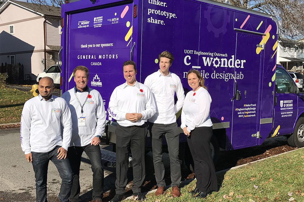 Ceremony to celebrate launch of the c_wonder Engineering Outreach 'Makers Truck' mobile lab.