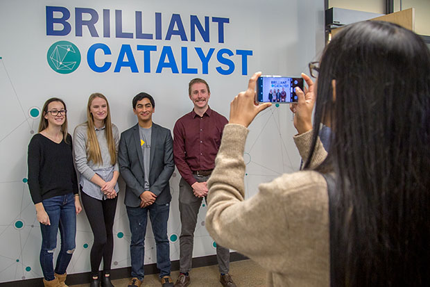 Brilliant Catalyst launch on the second floor of the Energy Systems and Nuclear Science Research Centre (November 13, 2018).