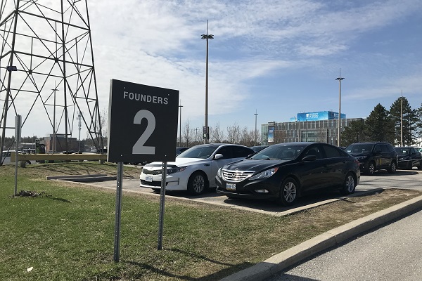 Founders Lot 2 at Ontario Tech University's north Oshawa location.