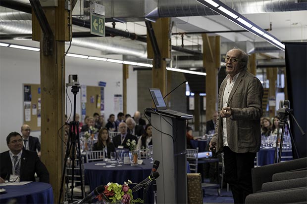 Bill Buxton, Principal Researcher, Microsoft Research, speaking at Ontario Tech University's 2019 Futures Forum on the Future of Tech with a Conscience (May 2, 2019).