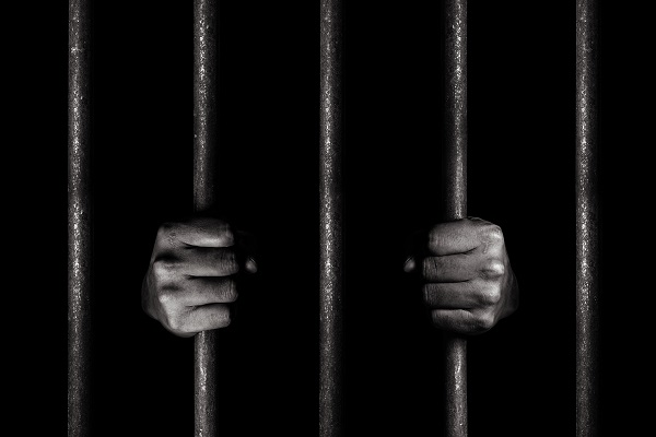 Person behind bars