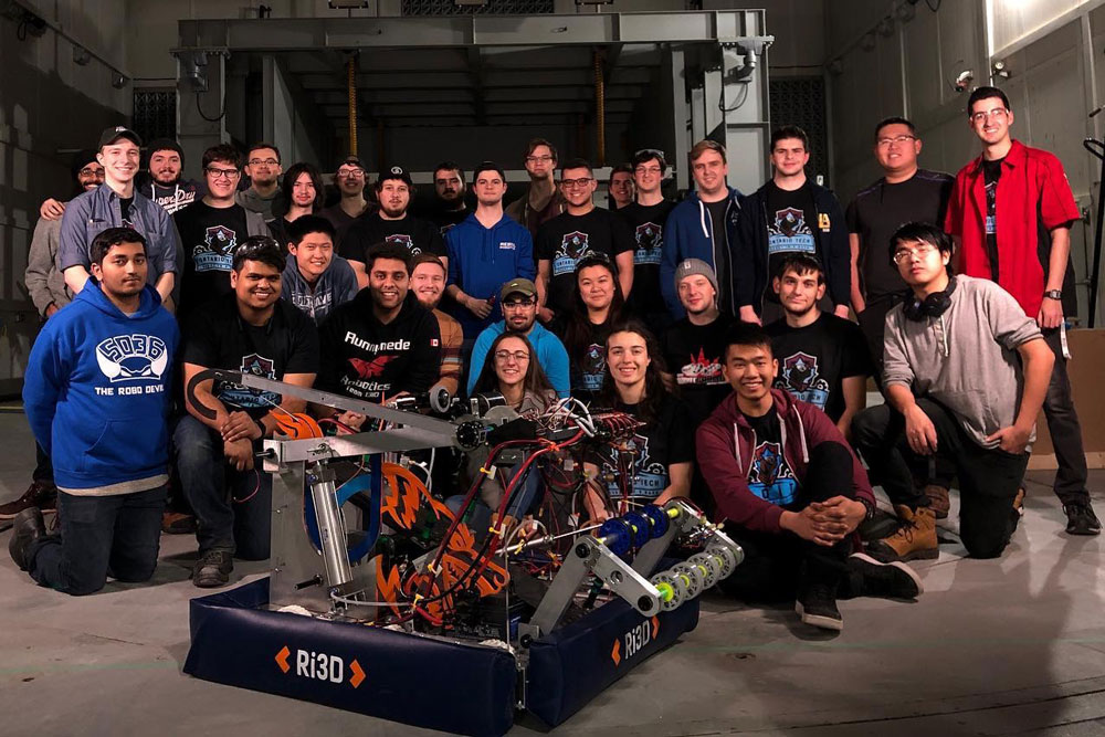 Ontario Tech University's Faculty of Engineering and Applied Science hosted its annual Robot in 3 Days competition January 4 to 6 at ACE.