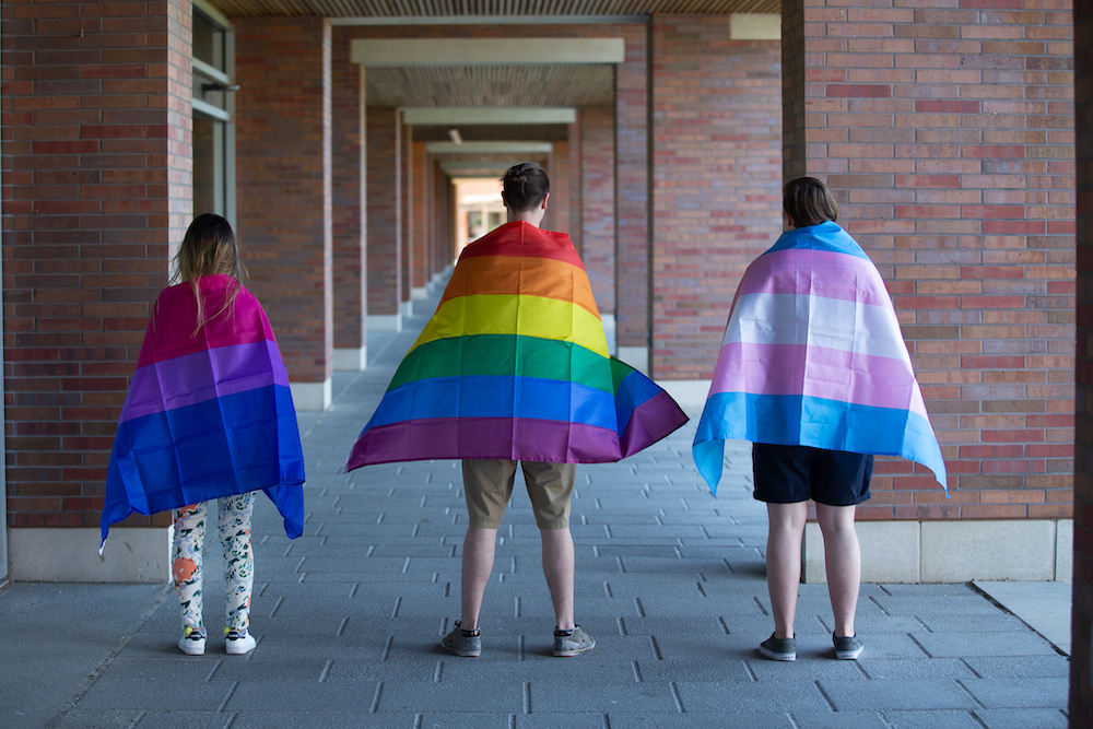 Members of the Ontario Tech community celebrating Pride in 2019