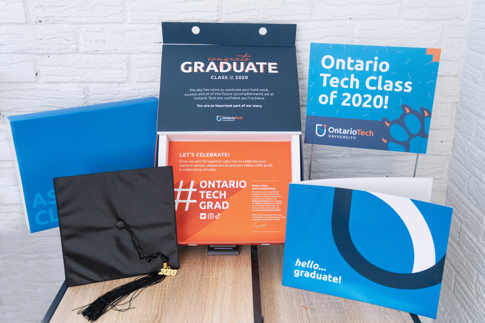 Specially designed grad boxes were shipped to the class of 2020.