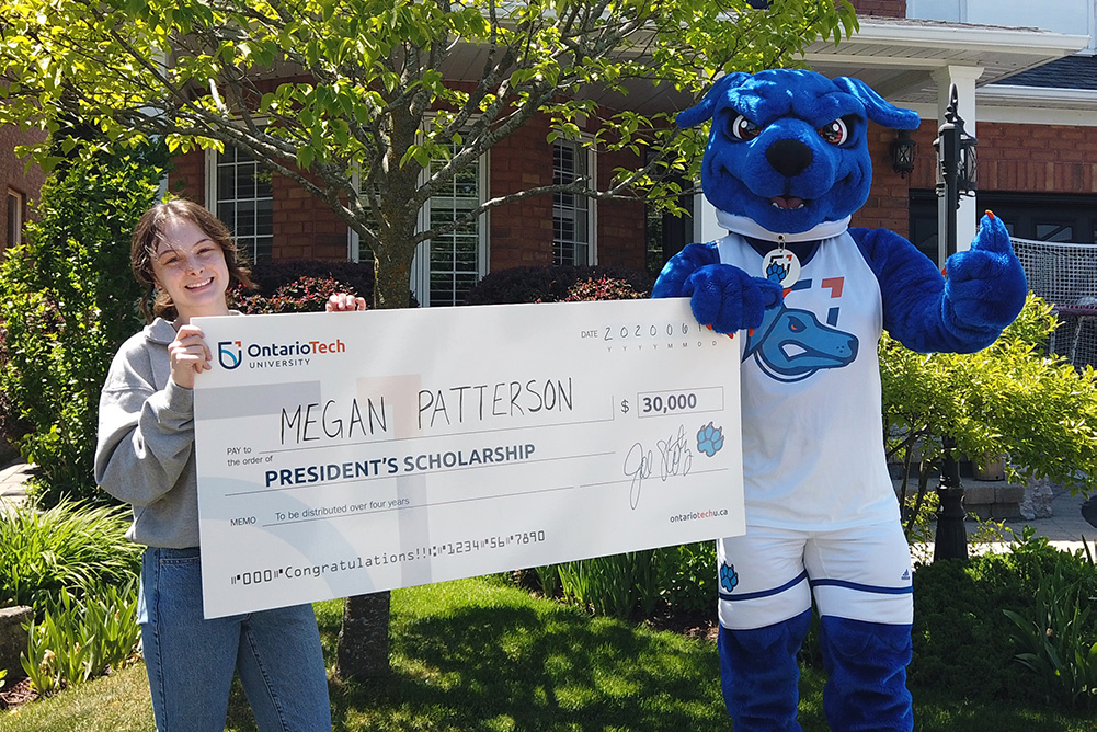 President's Scholarship recipient Megan Patterson (Bowmanville High School).