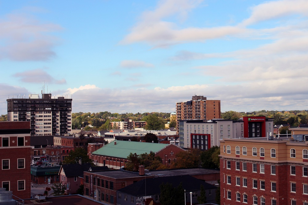 Northeast view of City of Oshawa