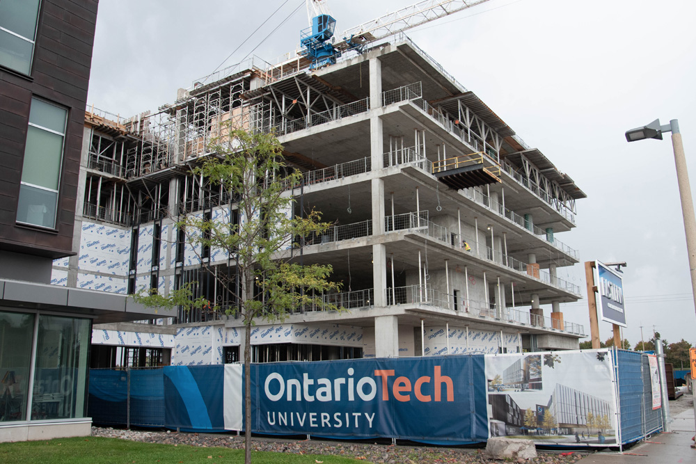 Ontario Tech University's newest building under construction (October 2020)