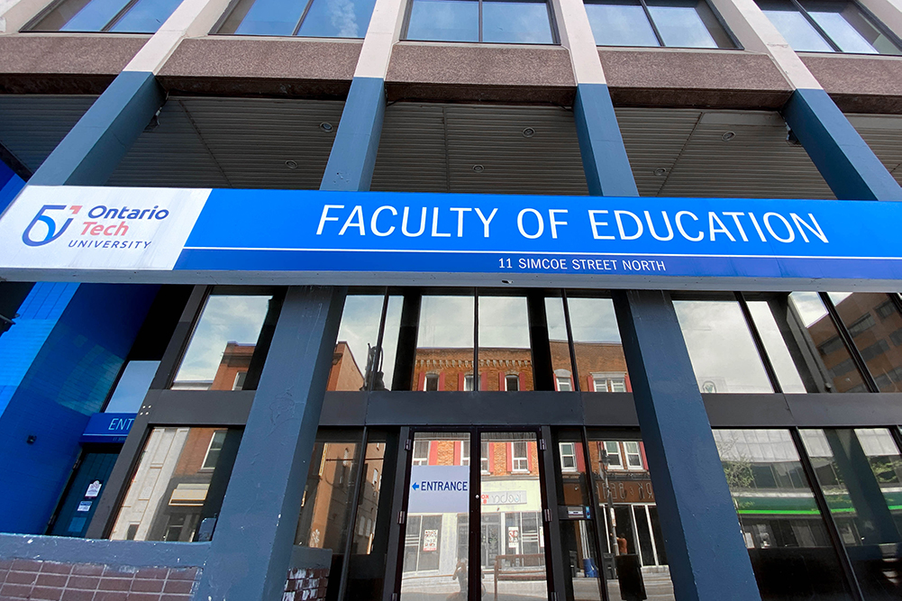 Faculty of Education Building at Ontario Tech University's downtown Oshawa location.