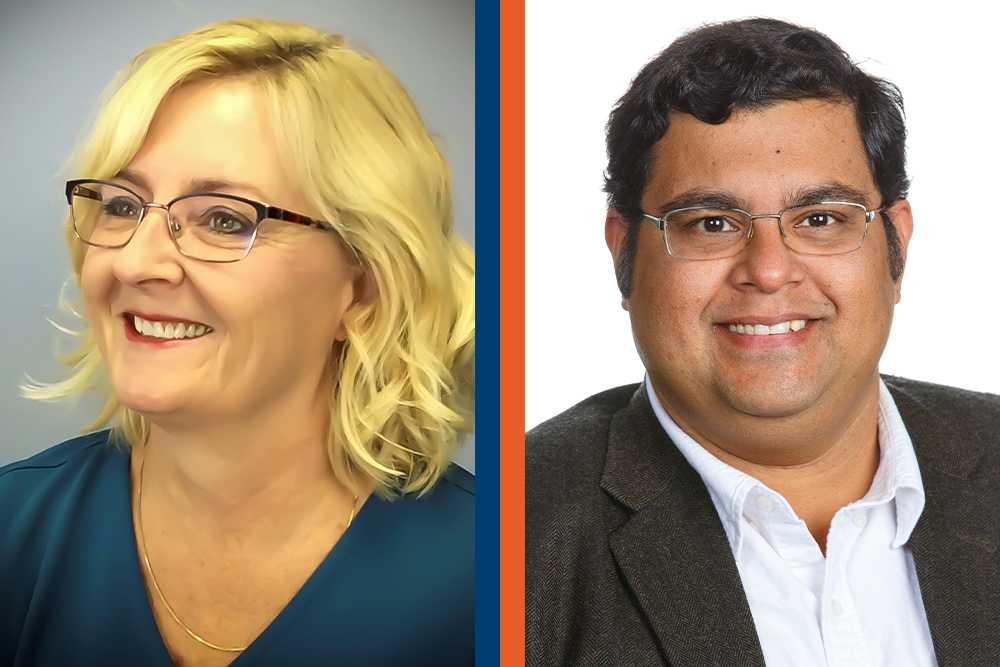 Ontario Tech University researchers Dr. Janette Hughes (left) and Dr. Sheldon Williamson will serve a second five-year term as Canada Research Chairs.