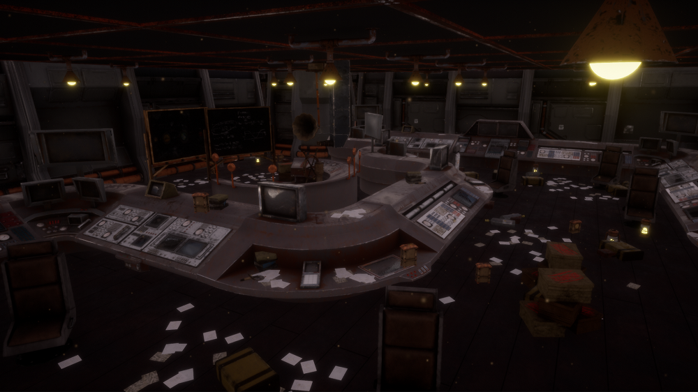 Screenshot of Jessica Le's game scene set in a futuristic space environment.