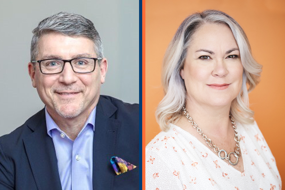 From left: Eric Agius and Carla Carmichael are the two most-recent appointees to the Board of Governors at Ontario Tech University.