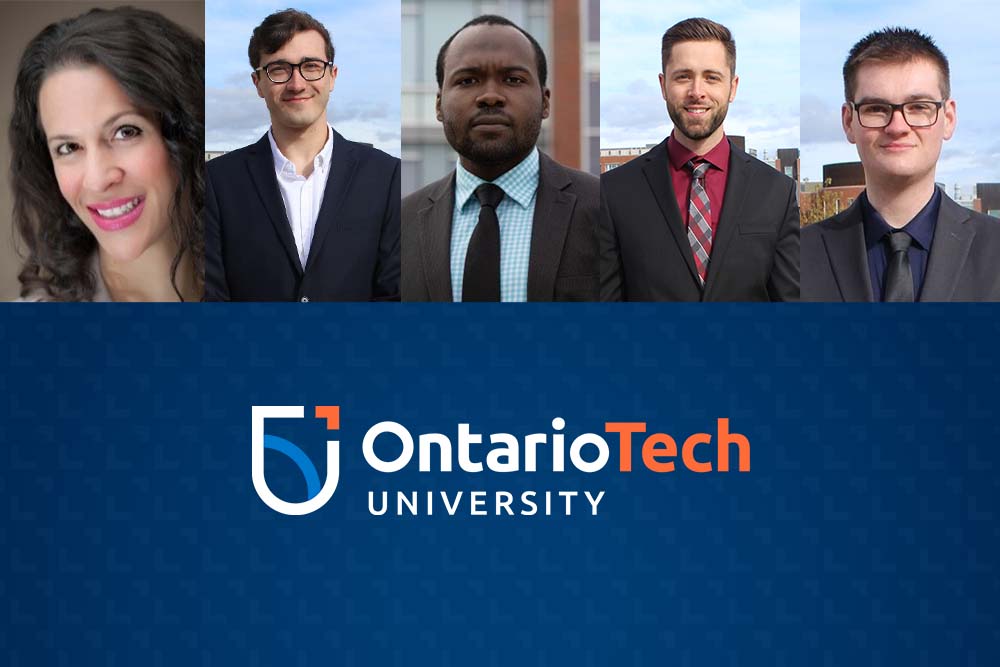 Ontario Tech's SAP University Challenge team (from left): Tina Cloutier, Christopher Niemela, Kareem Olatinwo, Ryan Romig and Zackary Young.