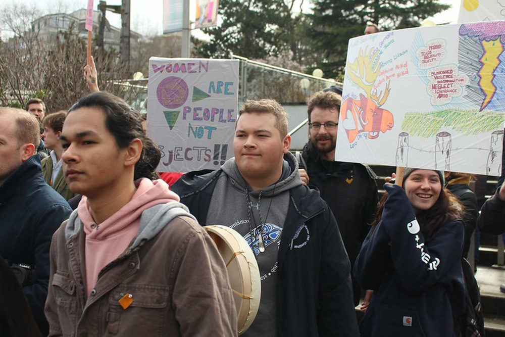 image of Moose Hide Campaign march