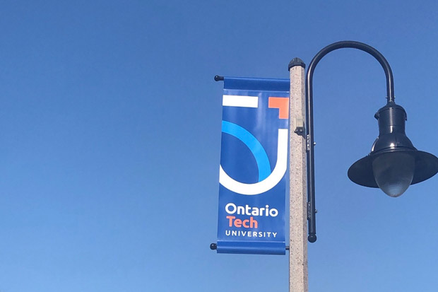 image of Ontario Tech University street sign